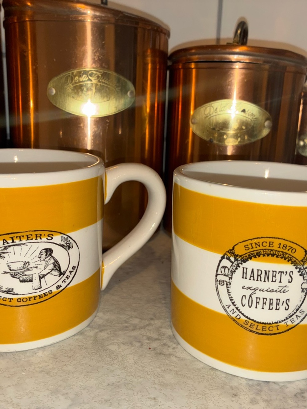 WILLIAMS SONOMA Waiter's Perfect Coffees and Teas Mug